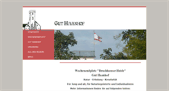Desktop Screenshot of gut-haanhof.de