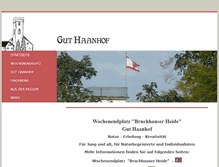 Tablet Screenshot of gut-haanhof.de